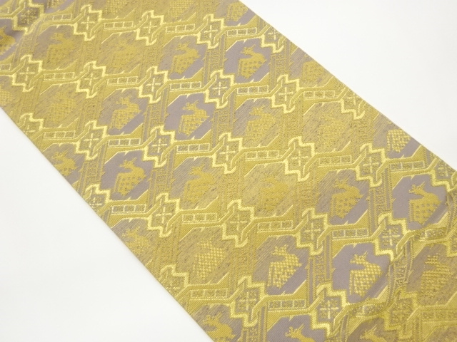 JAPANESE FUKURO OBI / WANA ORI / WOVEN ARISUGAWA PATTERN